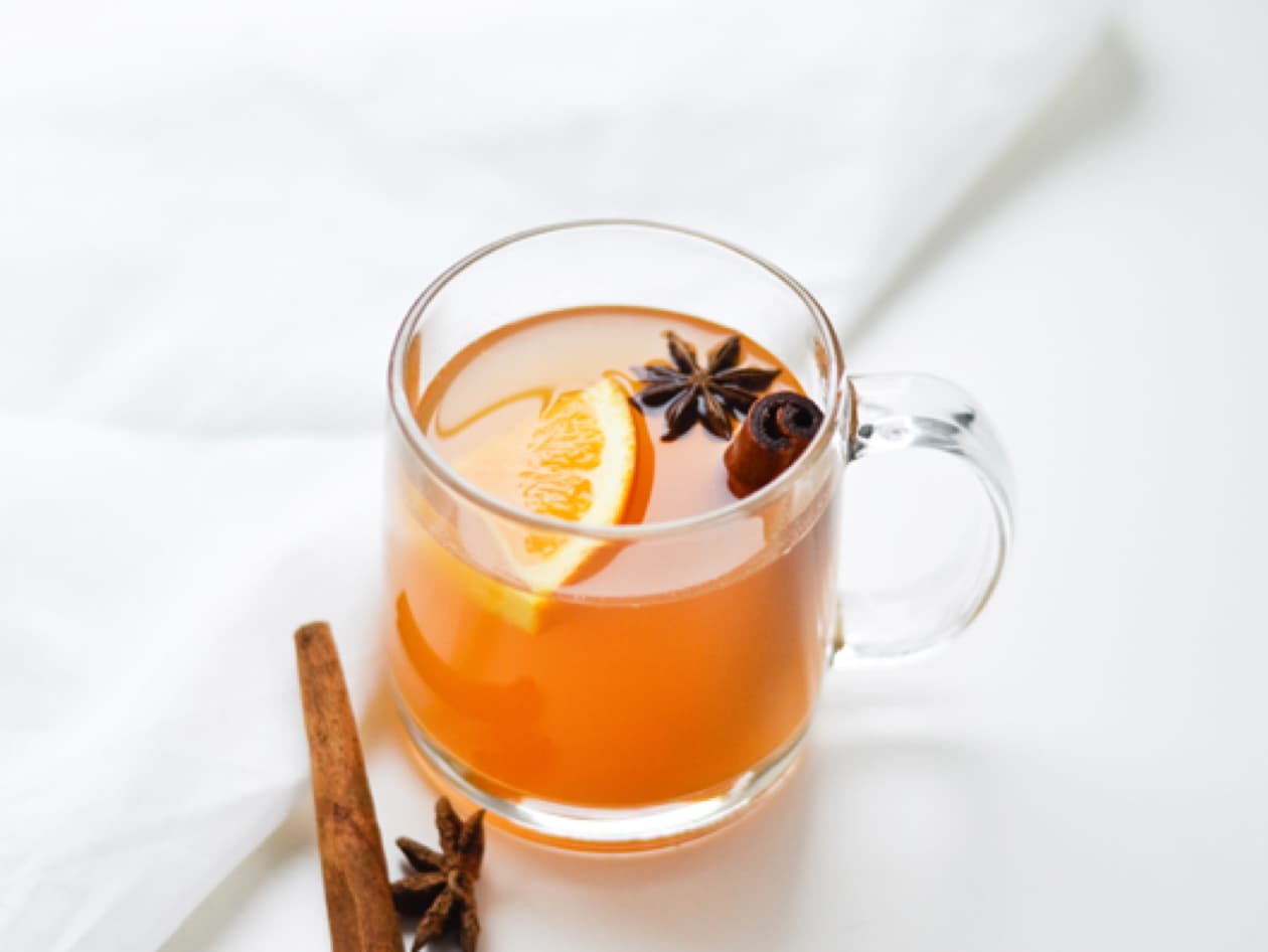 A cup of Mulled White Wine