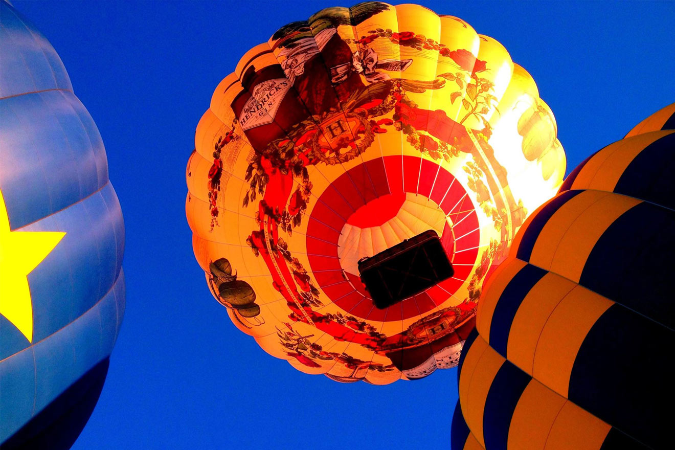  multiple hot air balloon in flight
